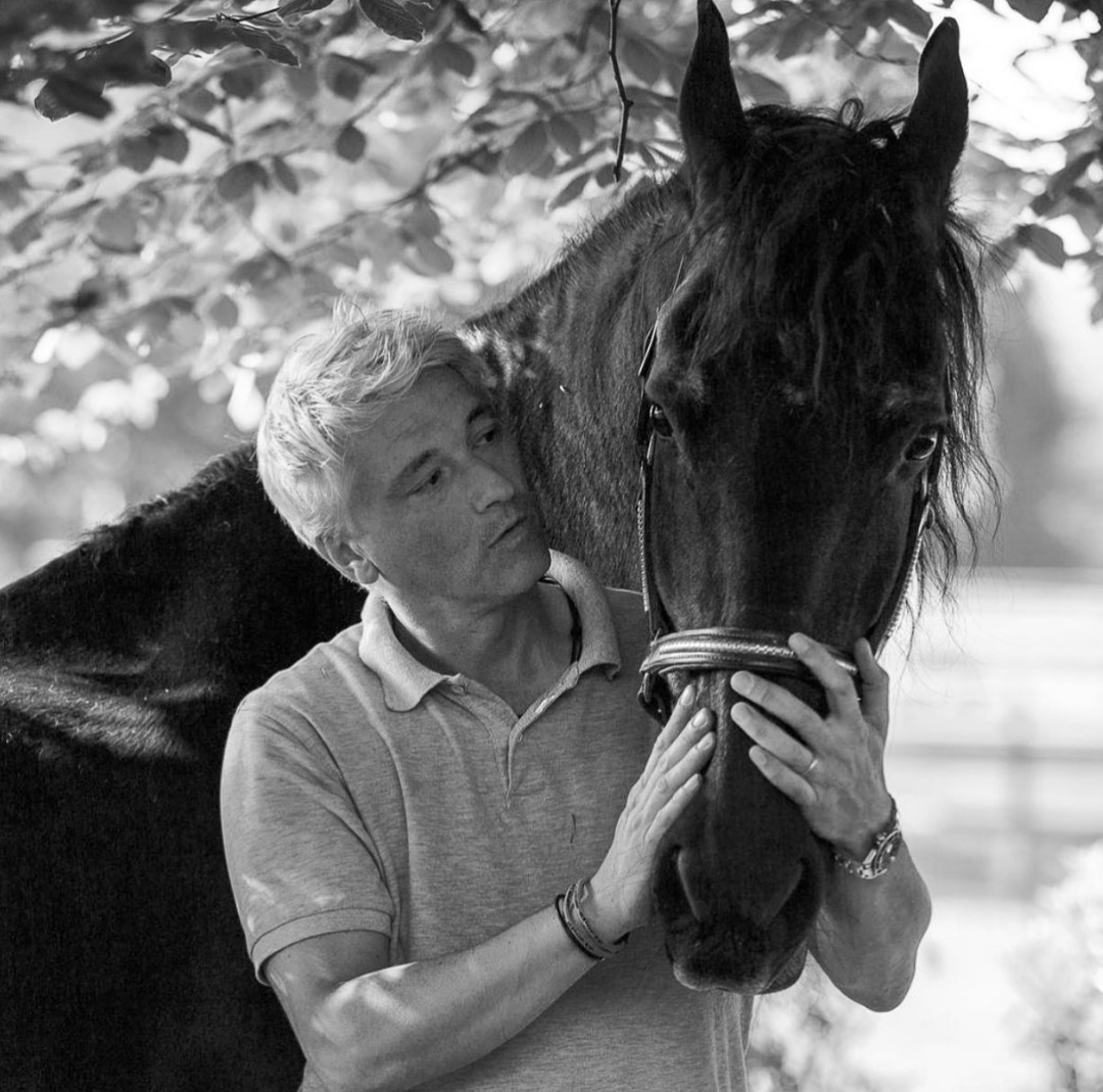Emanuele Radice con il suo cavallo
